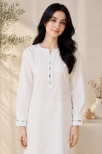 45% Off Nafasat Solid Hand Embroidered Cotton Stitched 2 Piece