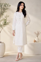 45% Off Nafasat Solid Hand Embroidered Cotton Stitched 2 Piece