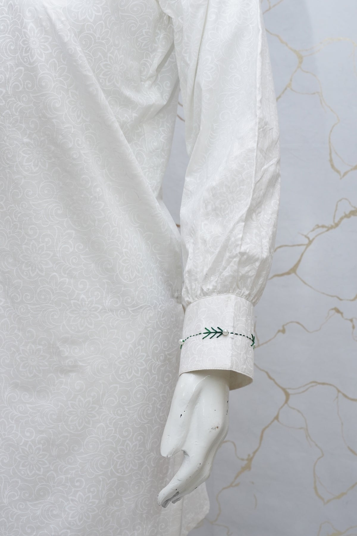 45% Off Nafasat Solid Hand Embroidered Cotton Stitched 2 Piece