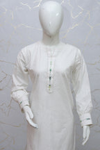 45% Off Nafasat Solid Hand Embroidered Cotton Stitched 2 Piece