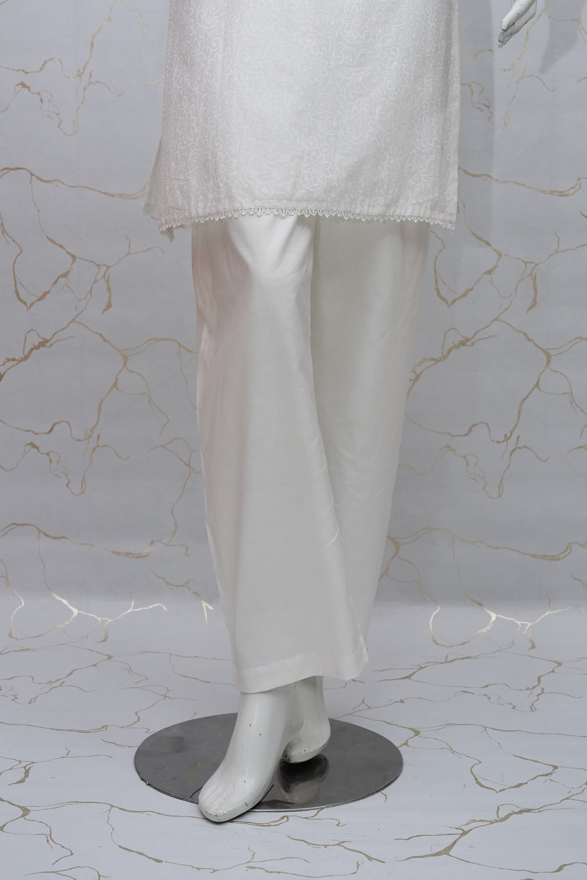 45% Off Nafasat Solid Hand Embroidered Cotton Stitched 2 Piece