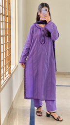 39% Off Elora 3 Piece Stitched Premium Cotton Lawn Embroidered Dress