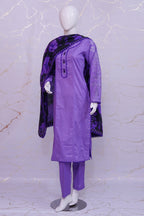 Elora 3 pcs Lawn Cotton Embroidered Dress