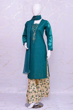 Emerald 3 pcs Lawn Cotton Embroidered Dress