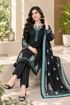 45% Off Midnight 3 Piece Stitched Premium Lawn Embroidered Dress